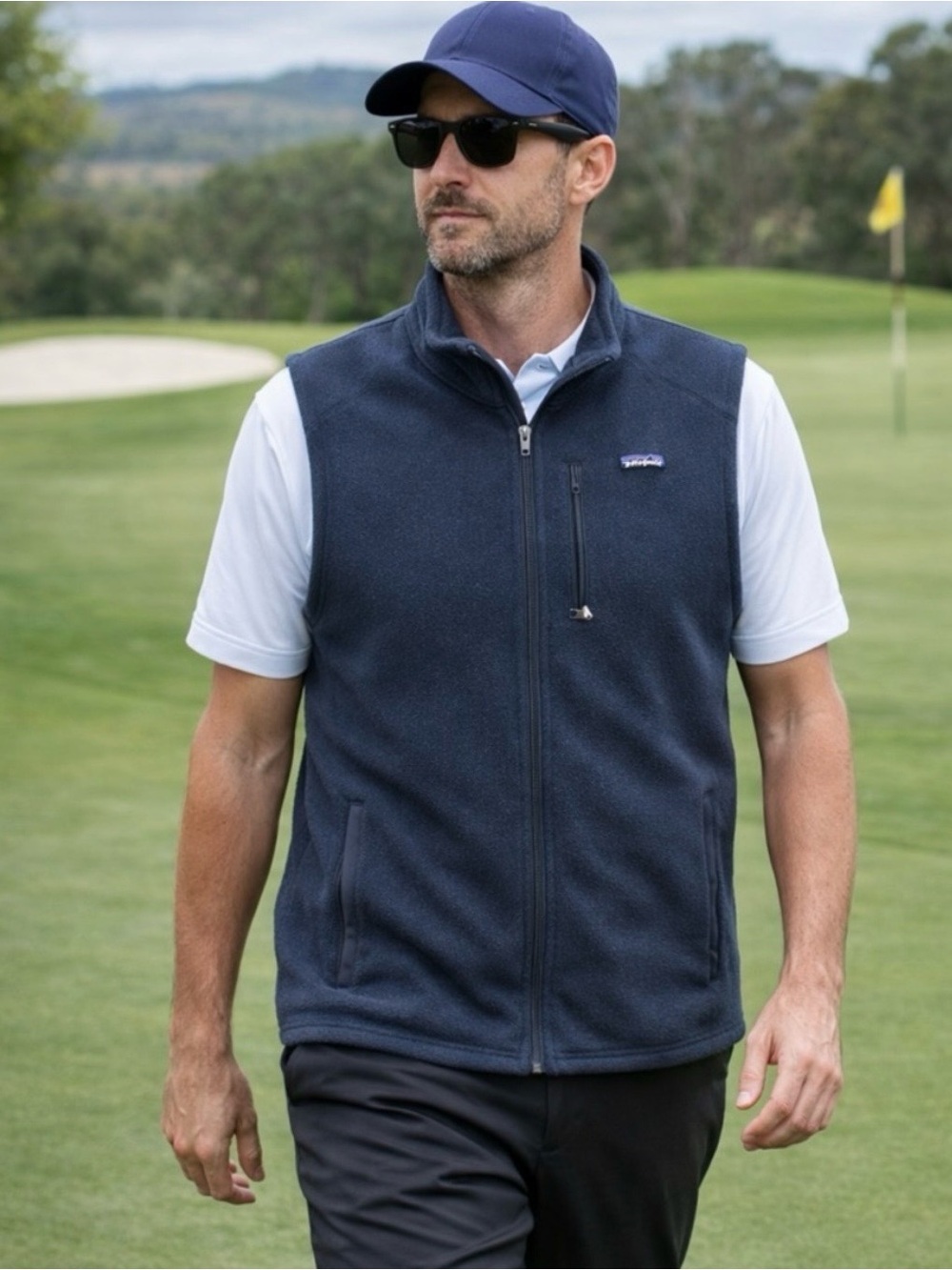 Patagonia | men’s size XL Better Sweater Vest Navy Blue Full Zip Fleece Knit